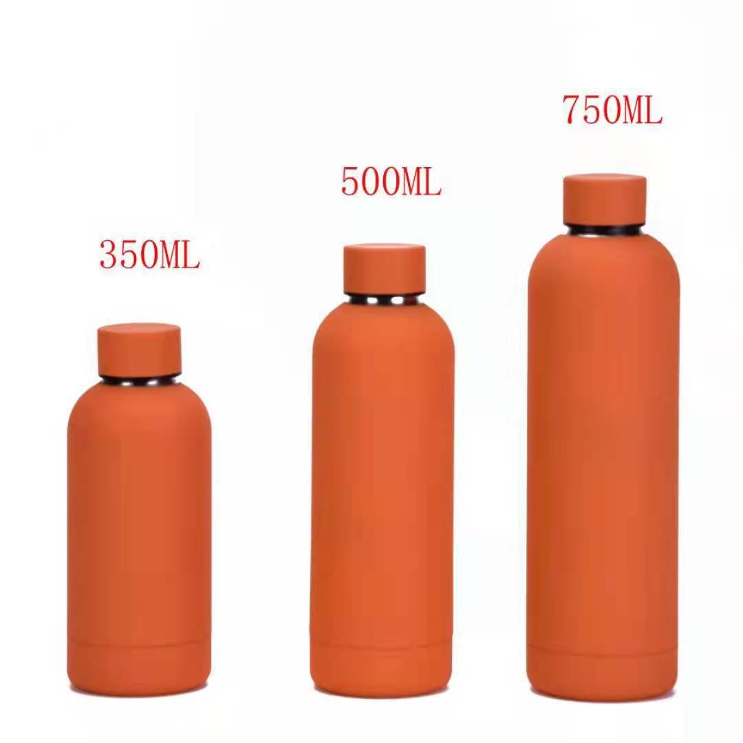 Wholesale BPA Free Double Wall Stainless Steel Insulated Narrow Mouth  Sports Custom Water Drink Bottles with Bamboo Lid