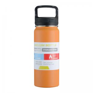 600ml Water Bottle with New Wide Handle Screw Lid, Wide Mouth Vacuum Insulated 18/8 Stainless Steel 600ml Water Bottle with New Wide Handle Screw Lid, Wide Mouth Vacuum Insulated 18/8 Stainless Steel