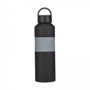 750ml wide-mouth Customized aluminum sports water bottle with Soft Rubber stripe 750ml wide-mouth Customized aluminum sports water bottle with Soft Rubber stripe