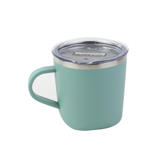 Eco-friendly double wall coffee mug stainless steel durable 304 stainless steel mug cup with square Bottom