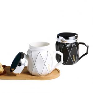 Hot Seller New Product Thermal Geometric Matte Glaze Ceramic Coffee Cup Mirror Porcelain Drinking Mug Hot Seller New Product Thermal Geometric Matte Glaze Ceramic Coffee Cup Mirror Porcelain Drinking Mug