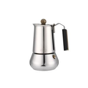 Stylish Durable 200ml 4-cup Camping Stainless Steel Coffee Maker Espresso Moka Pot