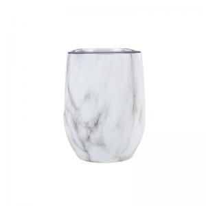 Wholesale Egg Shape Beer Cup 304 Stainless Steel Vacuum Wine Cup 12OZ Tumbler Coffee Cup